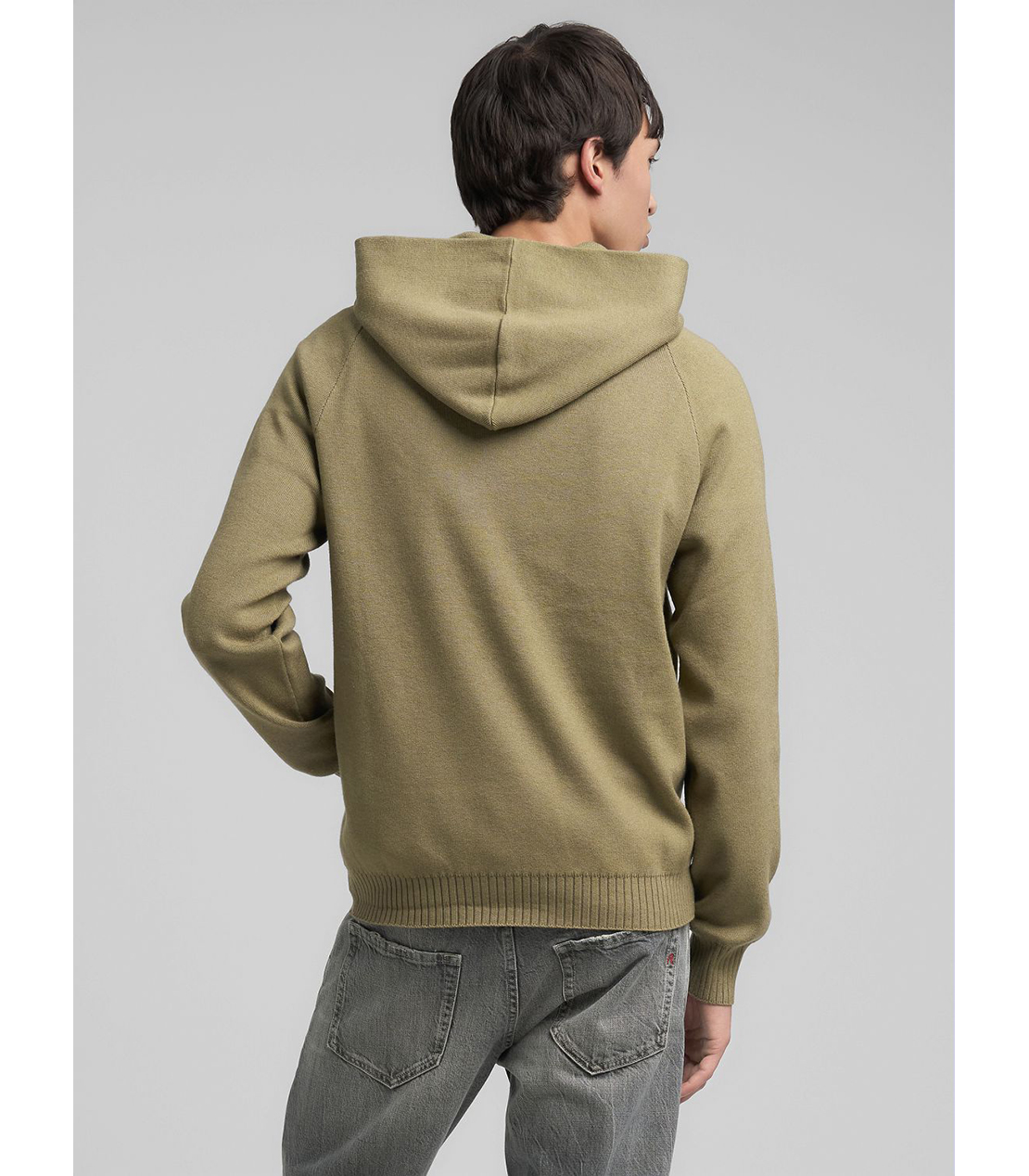 リサイクルファイバーニットフーディー 詳細画像 セージメランジ 3